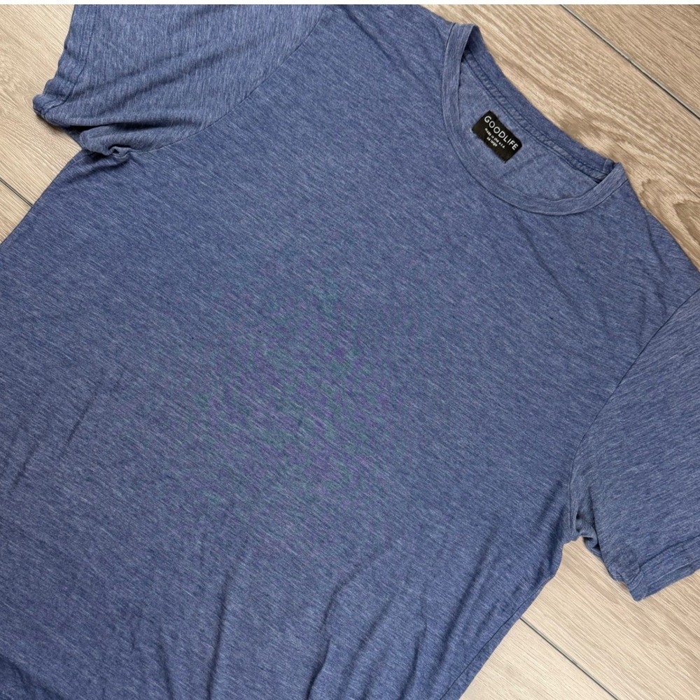 Goodlife Mens T-Shirt Triblend Short Sleeve Blue XXL